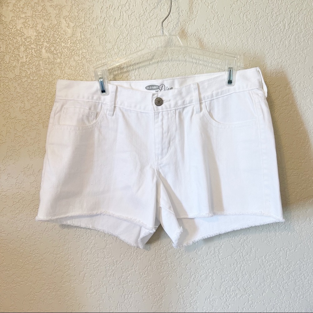 Old Navy Diva Cut off White Denim Shorts